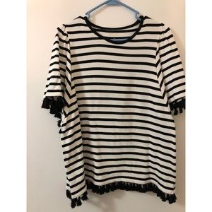 kate spade tassel sleeve top